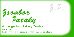 zsombor pataky business card